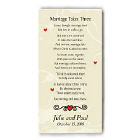Marriage Takes Three Personalized Wall Canvas